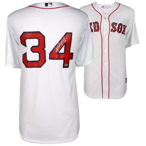 Autographed Boston Red Sox David Ortiz Home Majestic Replica Jersey