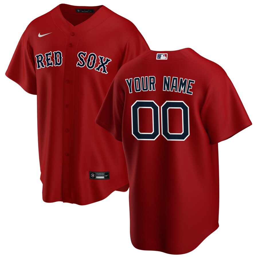 Boston Red Sox Nike Alternate 2020 Replica Custom Jersey ...