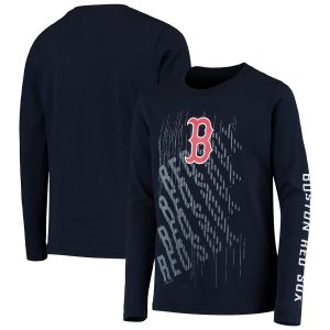 Boston Red Sox Youth Score Long Sleeve T-Shirt – Navy